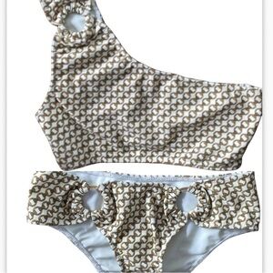 Jonathan Simkhai bikini NWT chain link print lined swim small
